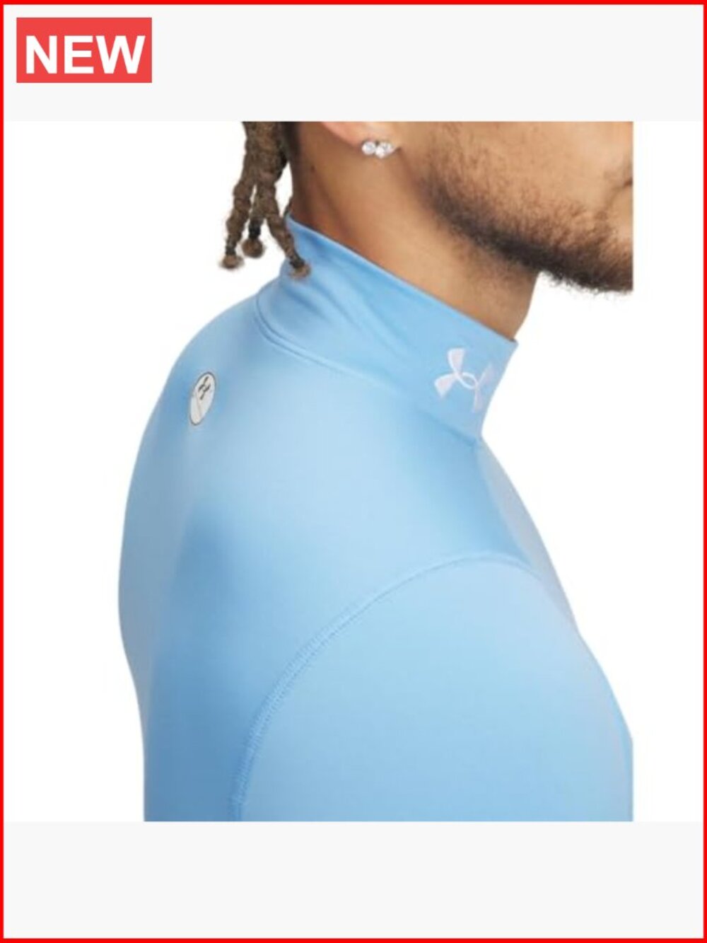ColdGear Compression Mock Base Layer Long Sleeve Mock Neck - Picture 3 of 3